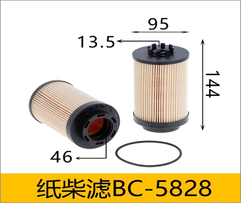SN70316 10289138 굴삭기 연료 필터 PU1059/2x 연료 종이 코어 필터