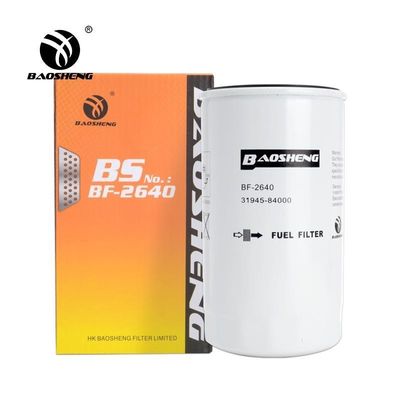 현대 미츠비시를 위한 93 밀리미터 OD 31945-84000 굴삭기 연료 필터
