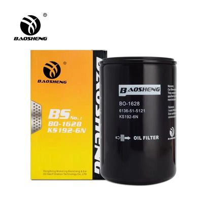 고온 방지 부식 방지 굴삭기 오일 필터 6136-51-5121 KOMATSU 170mm 엔진 보호용 KS192-6Short